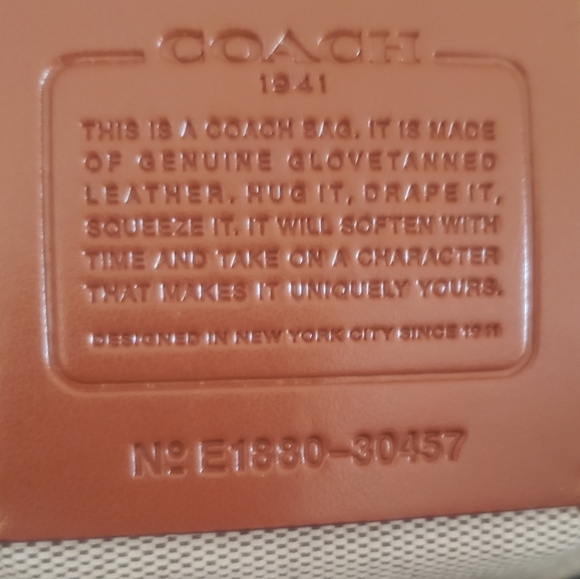 Coach 💋 1941 Rogue 30 31 Border Rivet Tea Rose - Picture 10 of 10